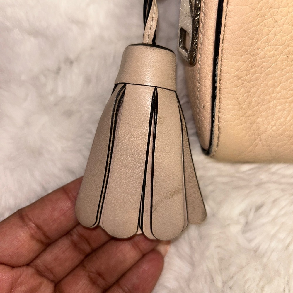 Marc Jacobs Tan/Pink Shutter Leather Crossbody Bag - Picture 8 of 16